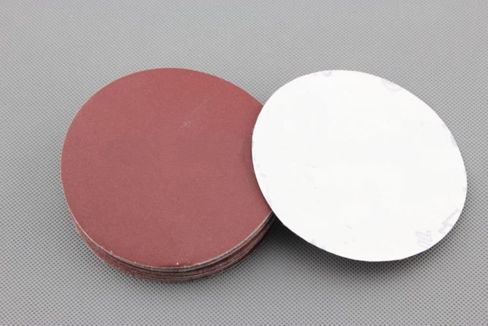 (20) 100 mm Diameter Flocking Sandpaper 40 Grit Sandpaper with 1 PC Tray