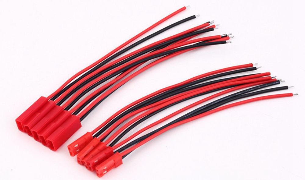 10 pairs Battery Plug 15cm JST RC Model Socket Connector Cable Wire Male Female