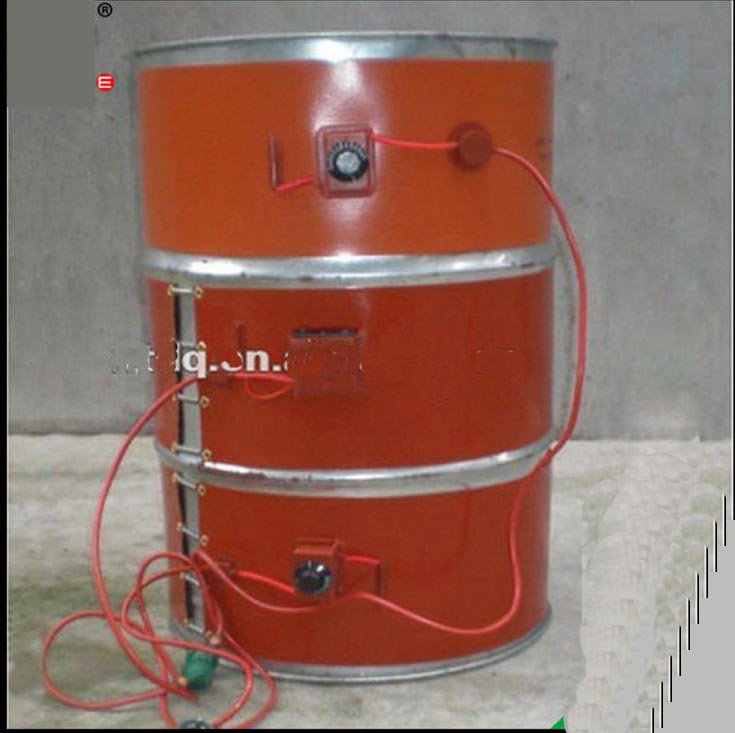 110V 860mm*200mm Silicon Band Drum Heater Oil Biodiesel Plastic Metal Barrel