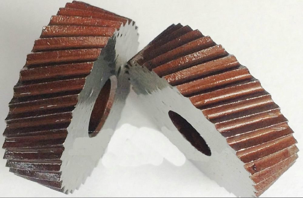 2PCS 1.6mm Pitch 8mm(ID)*28mm(OD)*8mm(H) Diagonal Wheel Knurling Linear