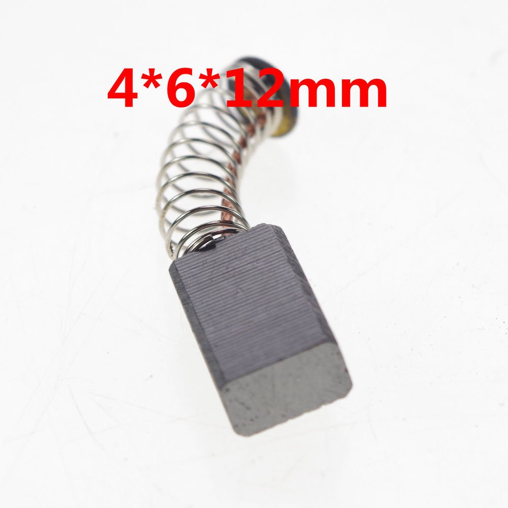 50 pcs 4 x 6 x 12 mm Electrical Motor Spring Carbon Brush