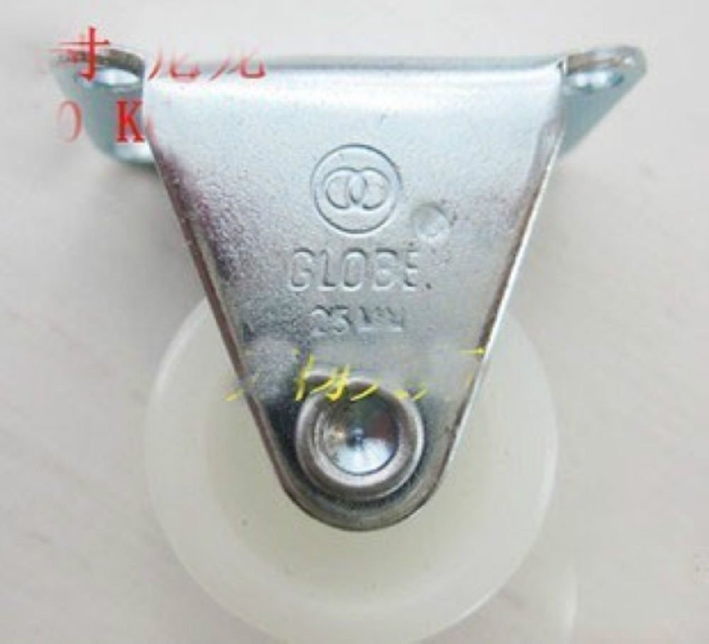 4 PCS 1.2" Nylon Rigid Wheels Plate Casters for Utility Carts sofa fruniture