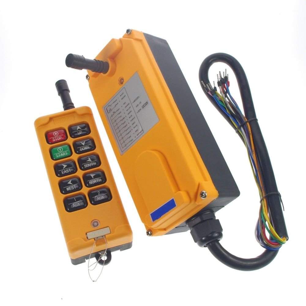 12V 4 Motions 1 Speed Hoist Crane Truck Radio Remote Control System Controller