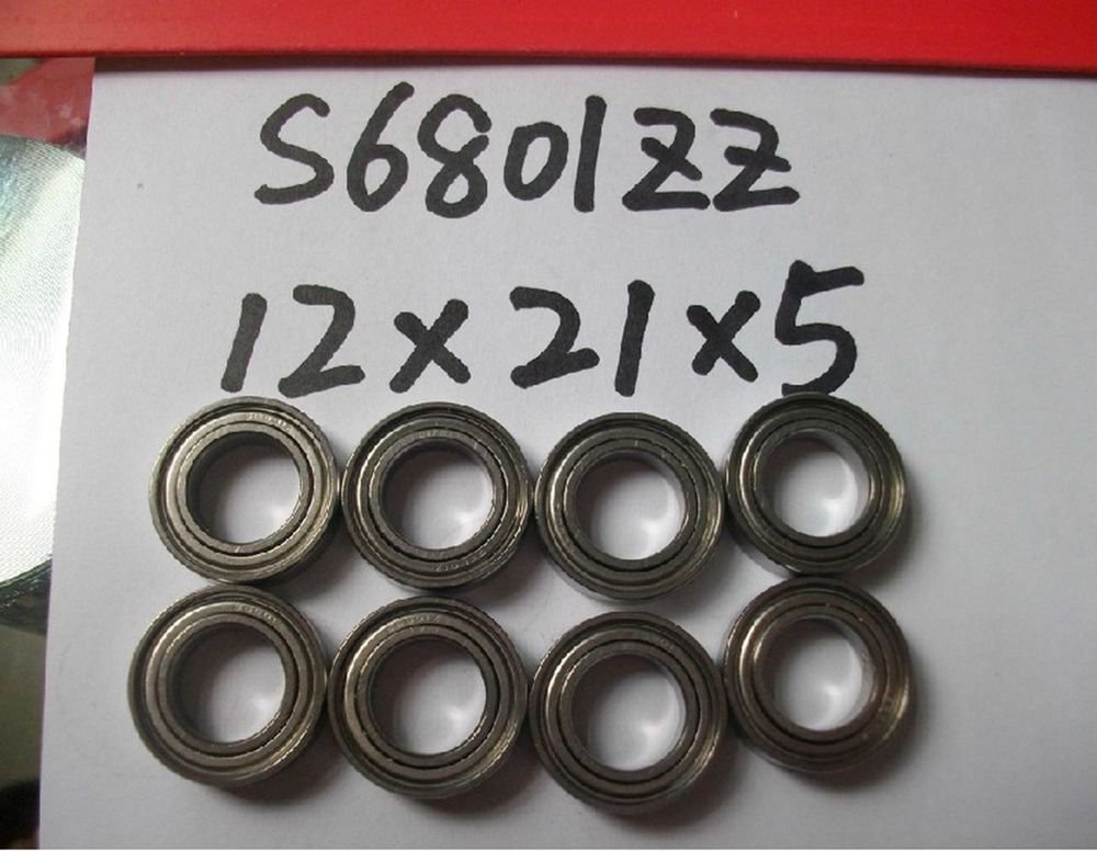12*21*5mm S6801ZZ shielded deep groove Thin-Section Radial stainless Bearing