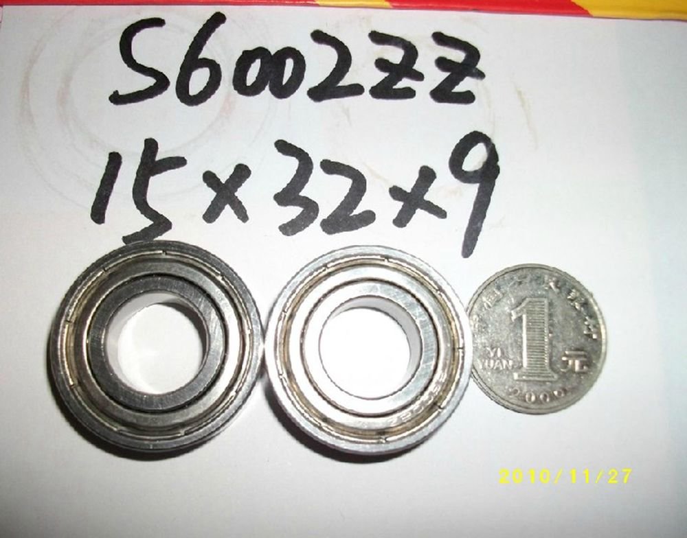 15*32*9mmS6002ZZ shielded deep groove Thin-Section Radial stainless Bearing