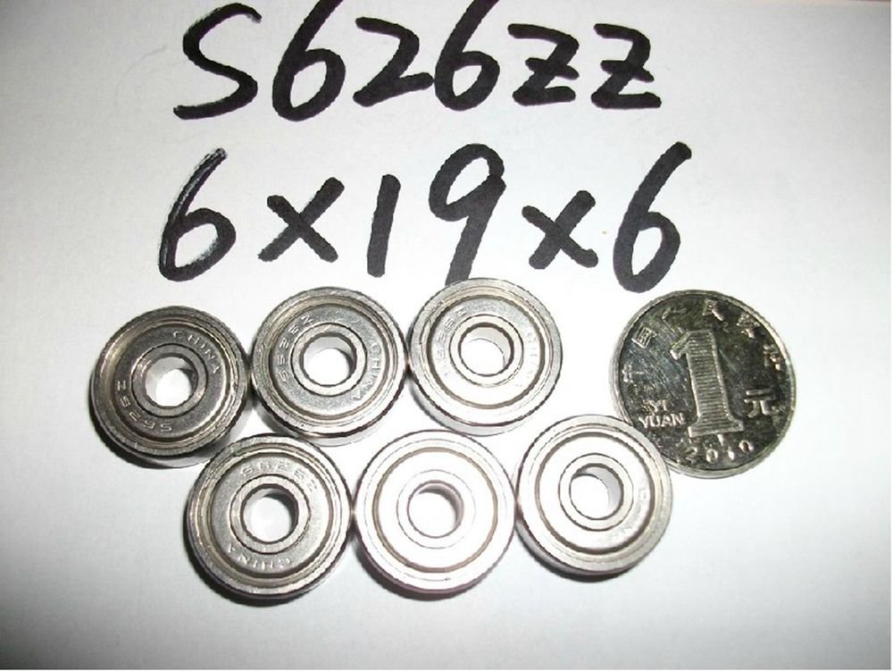 6*19*6mm S626ZZ shielded deep groove Thin-Section Radial stainless Bearing