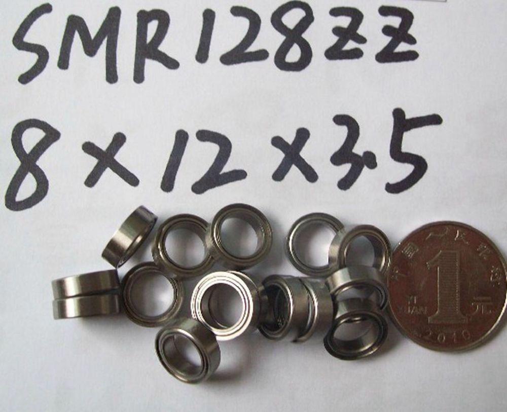 8*12*3.5mm SMR128ZZ shielded deep groove Thin-Section Radial stainless Bearing
