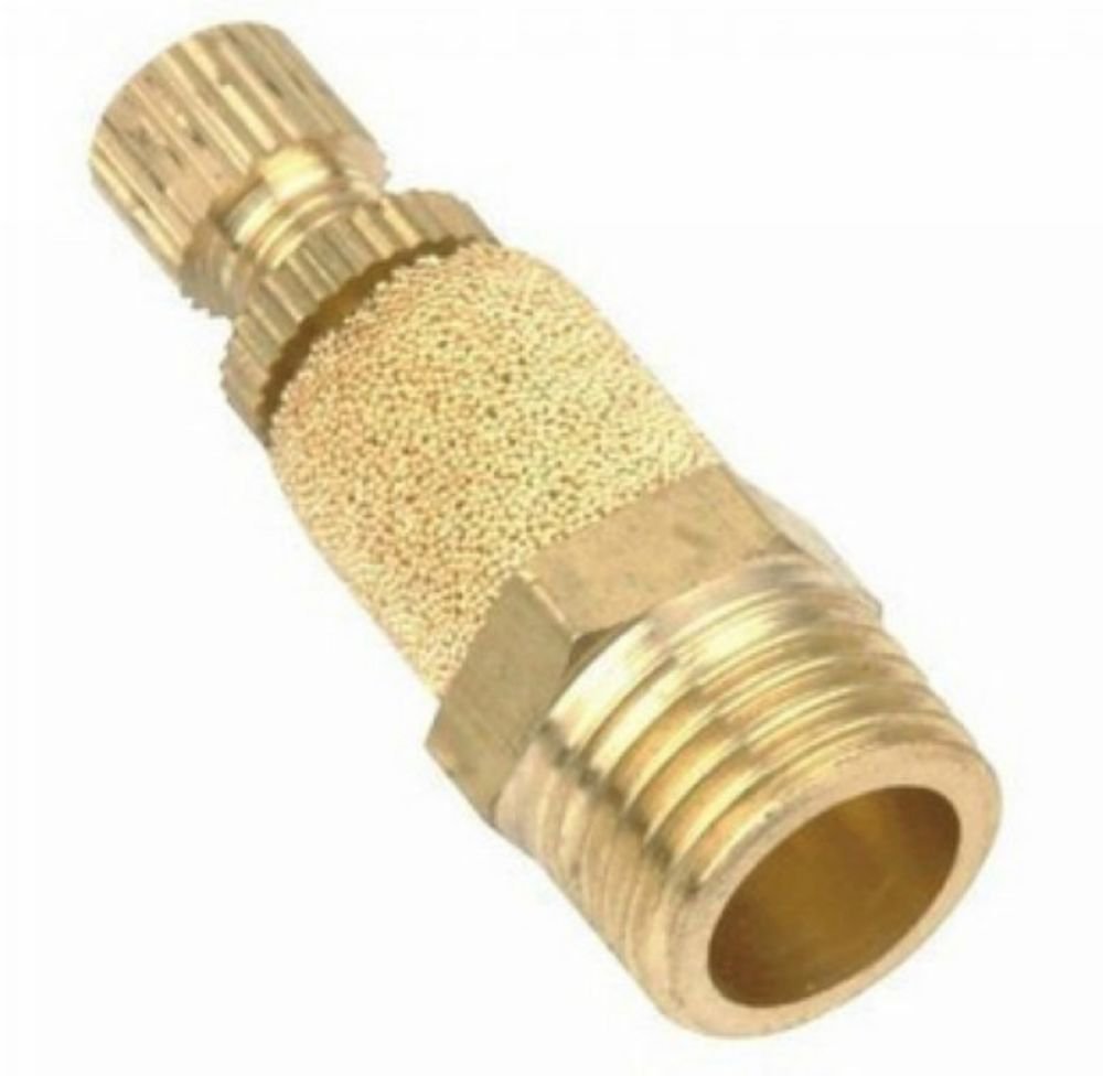 Lot5 Adjustable 3/8" BSPT Male Thread Cylinder Pneumatic Brass Muffler Silencer