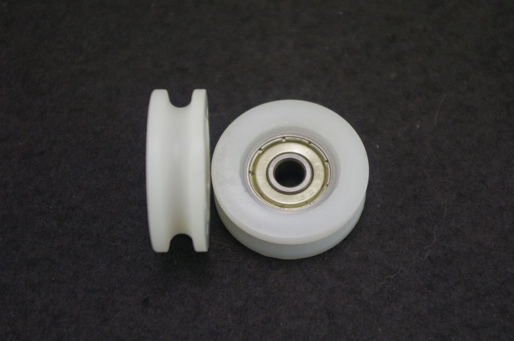 (10)6*32*10mm 0632UU 6mm U Groove Guide Pulley Sealed Rail Ball Bearing 6*32*10