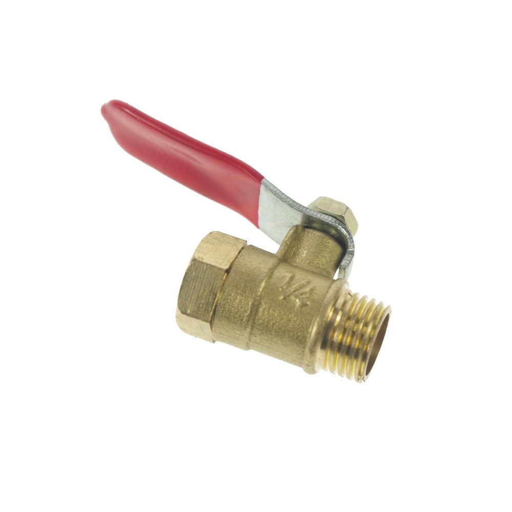 1/4" BSPP Connection Air Male-Female Full Ports Brass Pipe Ball Valve