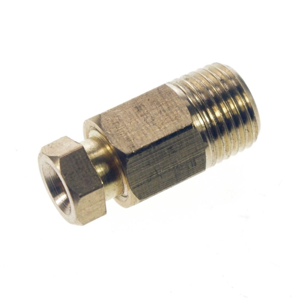 5PCS 1/4" Male 8mm Straight Brass Connector Machine Tool Oil Filter Canister