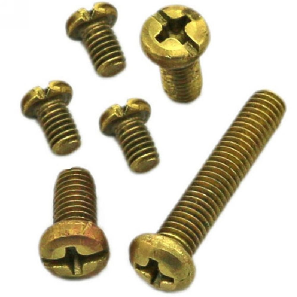 (100) Metric M5*16mm Brass Cross Recessed Pan Head Screws