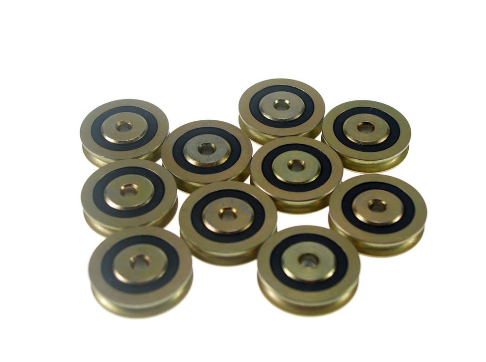 (10)6*38*9.7mm 0638UU U Groove Guide Pulley Sealed Rail Ball Bearing 6*38*9.7