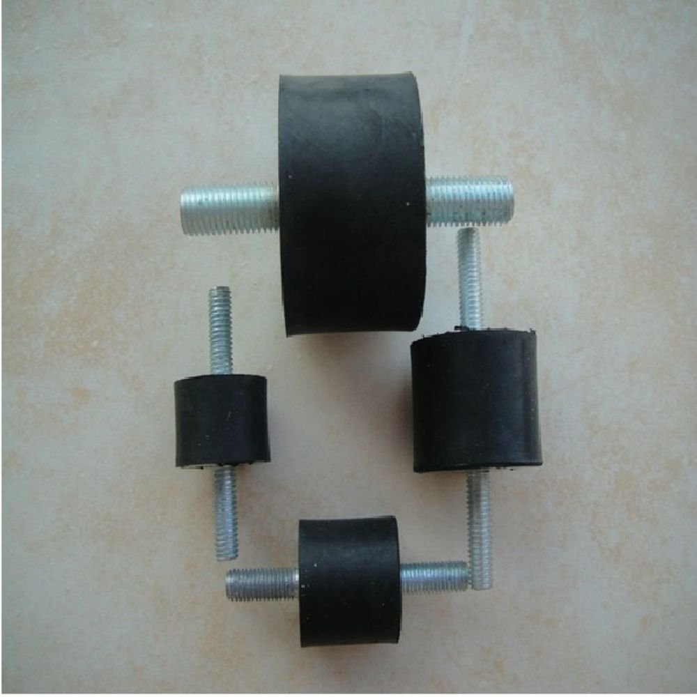 10 pcs Double end Thread M4*10 Rubber damper Rubber Mount Mount Size 10mm*10mm