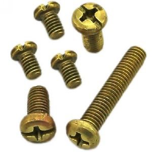 (50) Metric M6*16mm Brass Cross Recessed Pan Head Screws