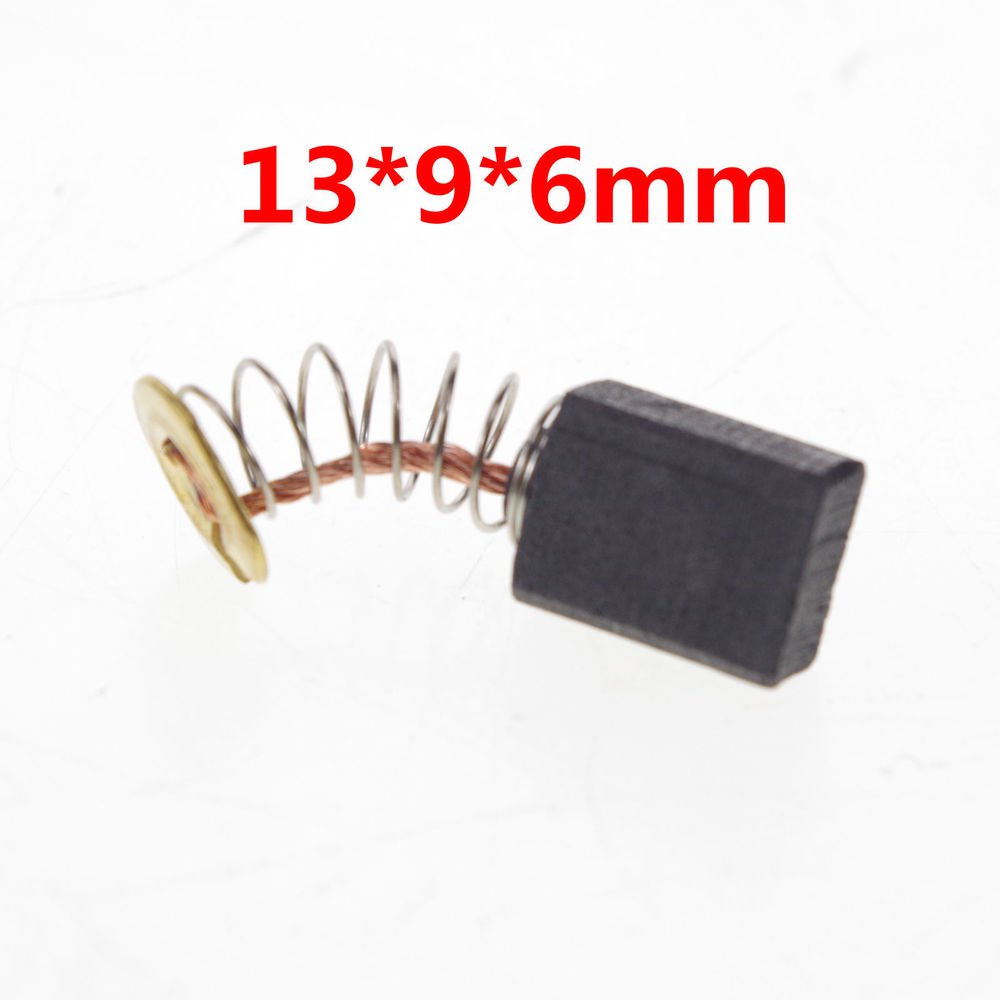 10 pcs 13 x 9 x 6 mm Power Tool Carbon Brushes for Electric Motor