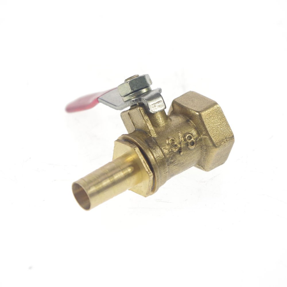 8mm Hose barbed x 3/8" BSPP Connection Female Air Brass Pipe Ball Valve