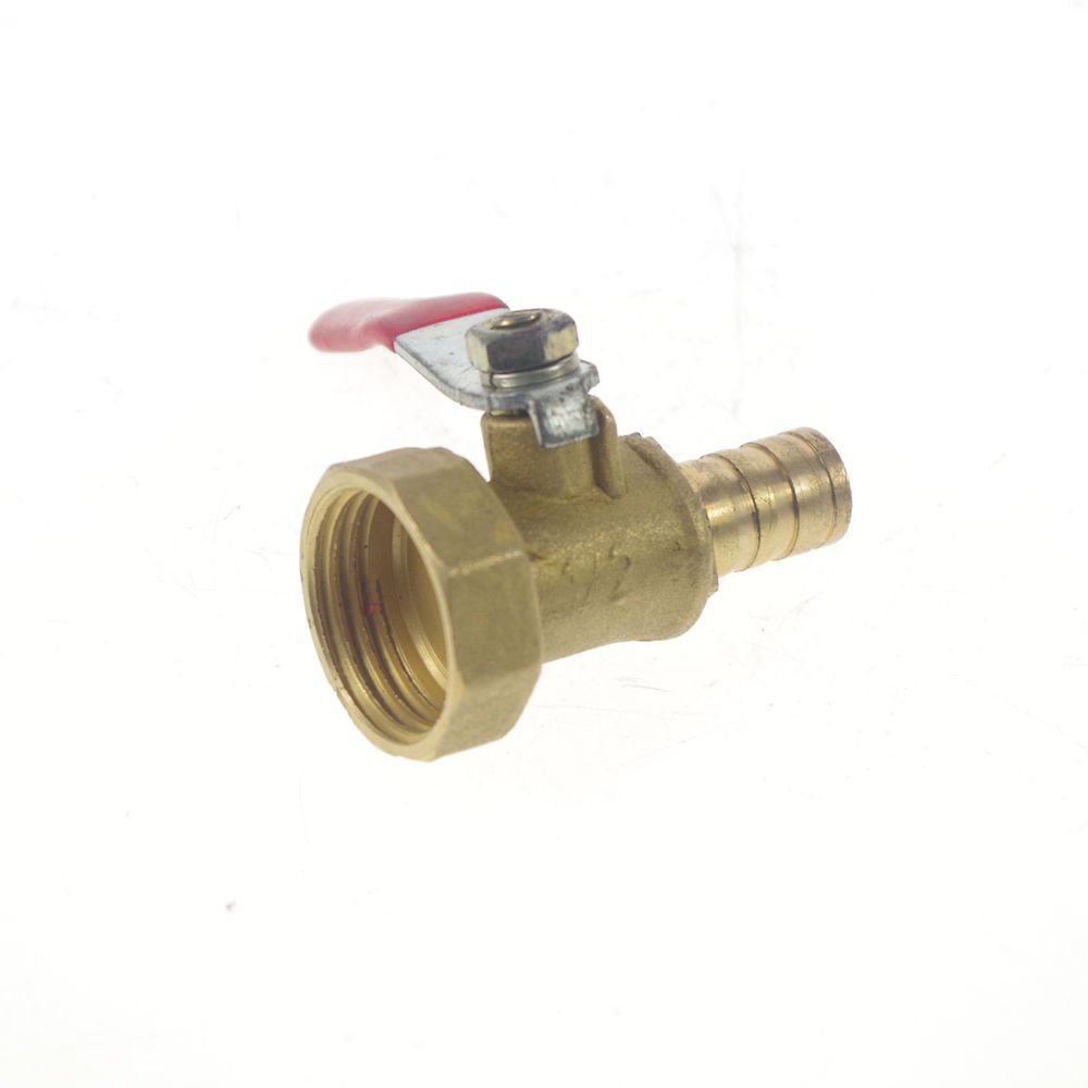 1/2" Female BSPP Connection x 10mm Hose Barb Air Brass Pipe Ball Valve