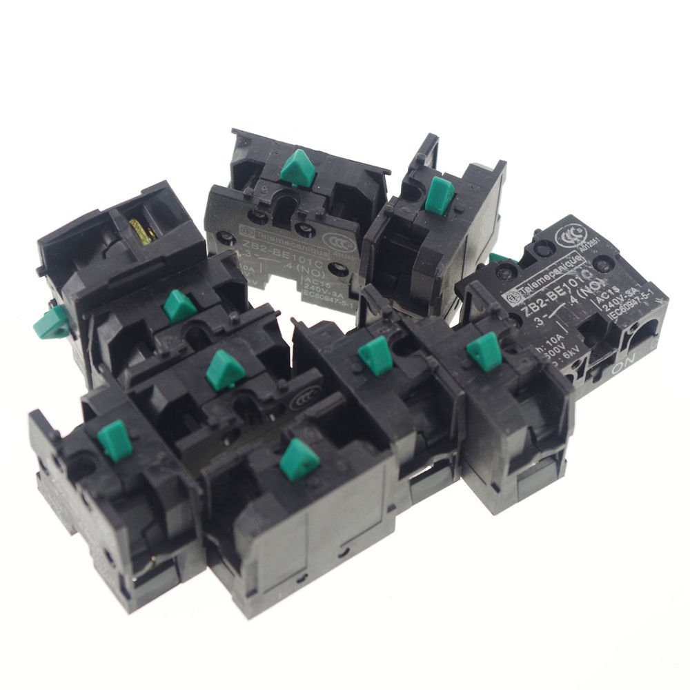 LOT OF 10 TELEMECANIQUE ZB2-BE101C NO CONTACT BLOCK REPLACES TELE 10A 400V NEW
