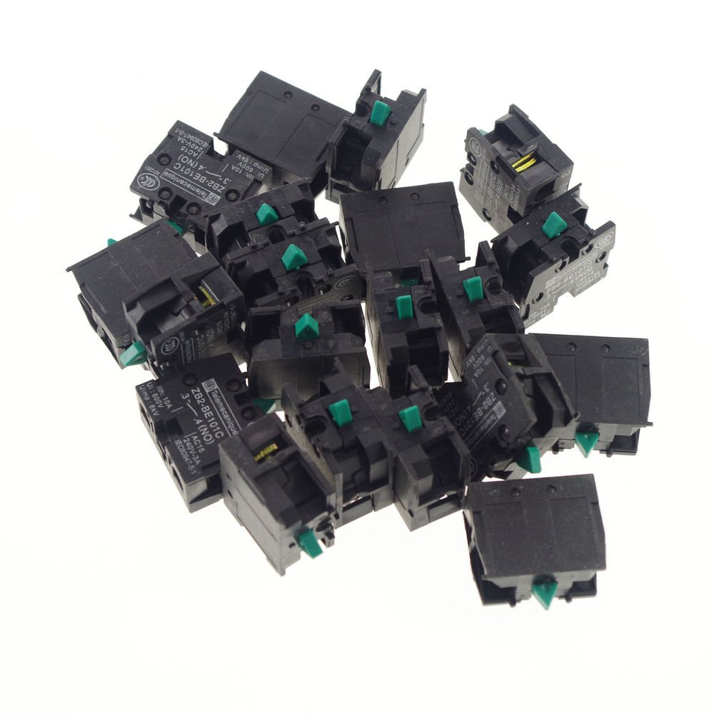 LOT OF 20 TELEMECANIQUE ZB2-BE101C NO CONTACT BLOCK REPLACES TELE 10A 400V NEW