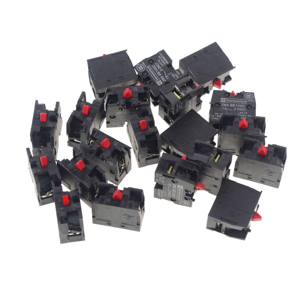 LOT OF 20 TELEMECANIQUE ZB2-BE101C NC CONTACT BLOCK REPLACES TELE 10A 400V NEW