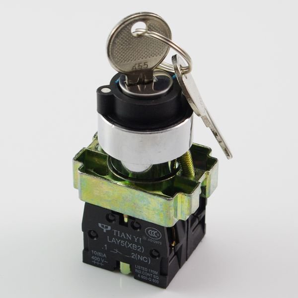 1N/O 1N/C 2Position Momentary Key Select Selector Switch Replaces Tele XB2BG65C