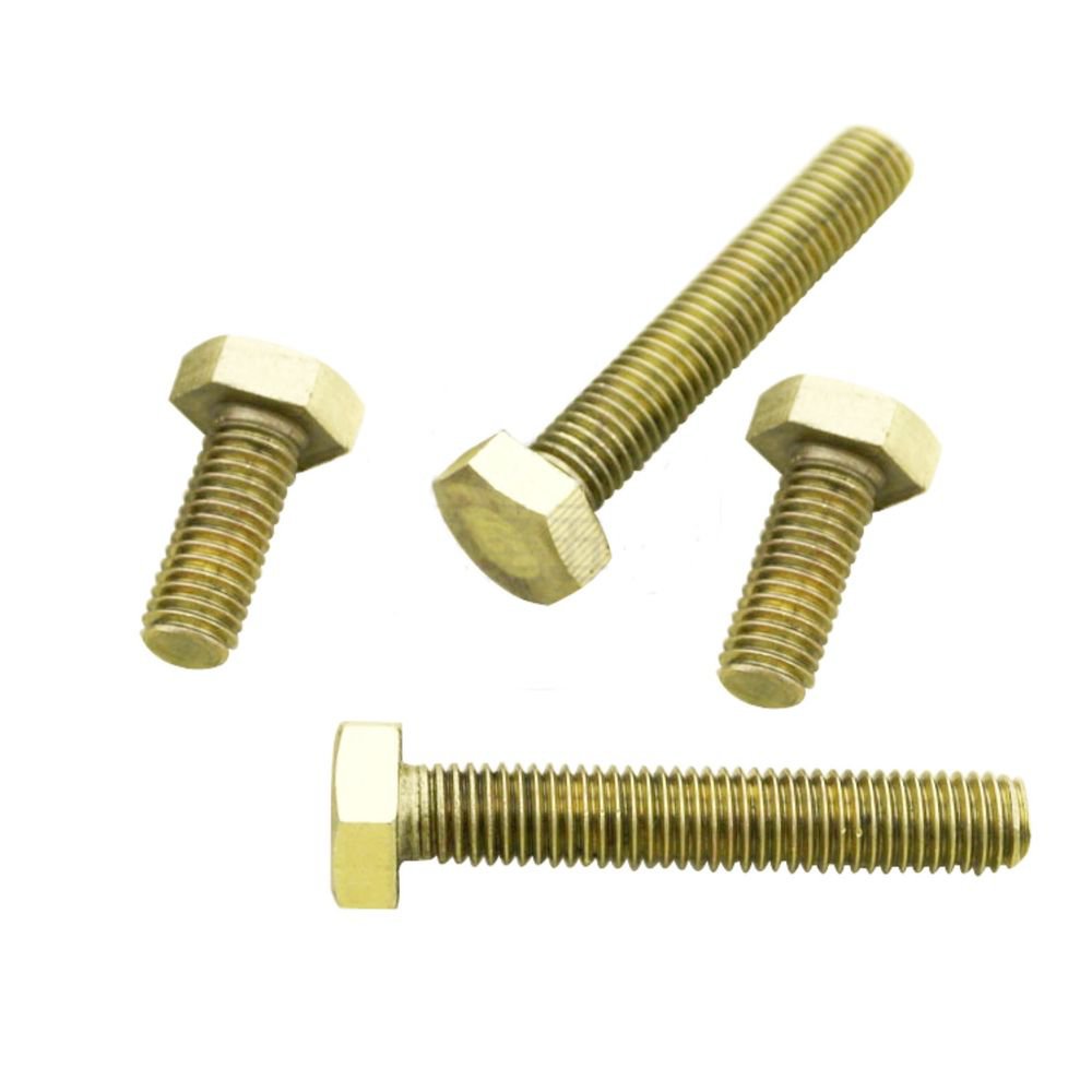 (10) Metric Thread M8*35mm Brass Outside Hex Screw Bolts