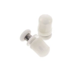 (2) 20mm-27mm Dia Straight Pole Shower Bath Door Rollers Runners Wheels Pulleys