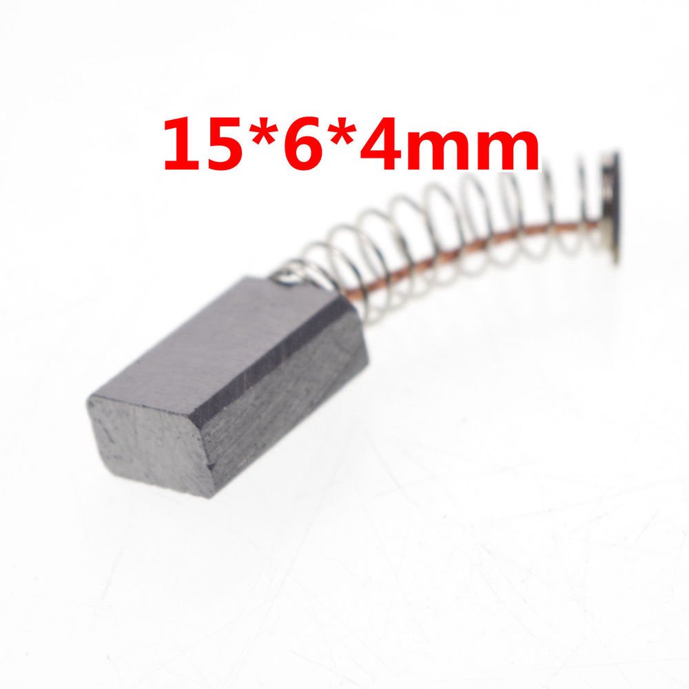 Lot200 15x6x4mm Carbon Brushes For Power Tool Hand Drill Grinder Saw Motor