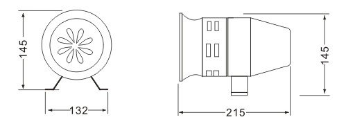 24VDC Motor Driven Air Raid Siren Metal Horn For Industry Boat Alarm MS-390