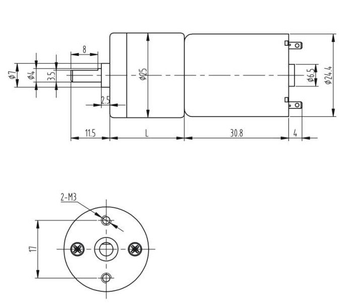 12VDC 24 RPM Heavy Duty Gearhead DC Motor Compact High Speed Geared
