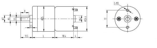 12V 375RPM Ouput Speed Geared Gearhead DC Motor High Torque Output Heavy Duty