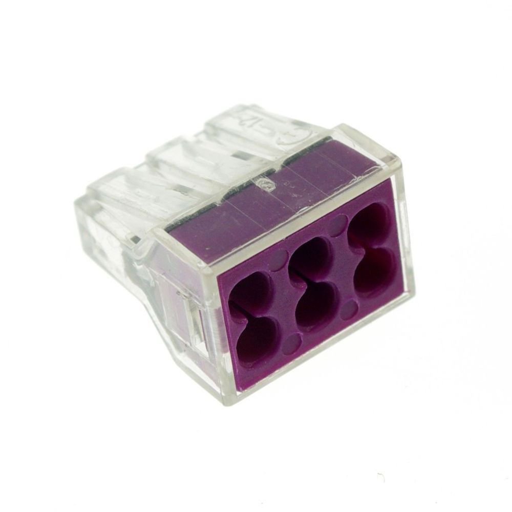 10 Cable Terminal Block Wire Spring Connector 6 Pin Push Clamp Solderless