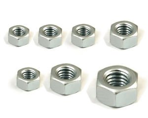 200pcs Metric M2.5 Hex Nickel Plated Steel Screw Nuts Registered Mail Freeship