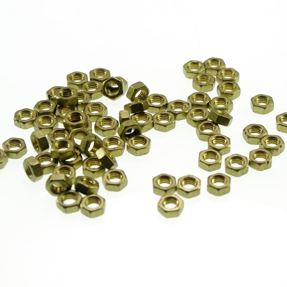 50pcs Metric Thread M2.5 Brass Hex Nuts Freeship To Worldwide