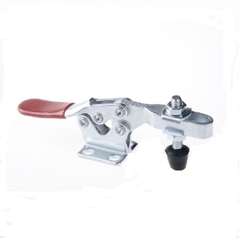 Red Plastic Covered Handle 225Kg Horizontal Quickly Holding Toggle Clamp 225D