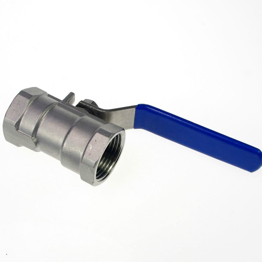DN40 G1.5" Female Reducer Ports 304 Stainless Steel one-piece Ball Valve