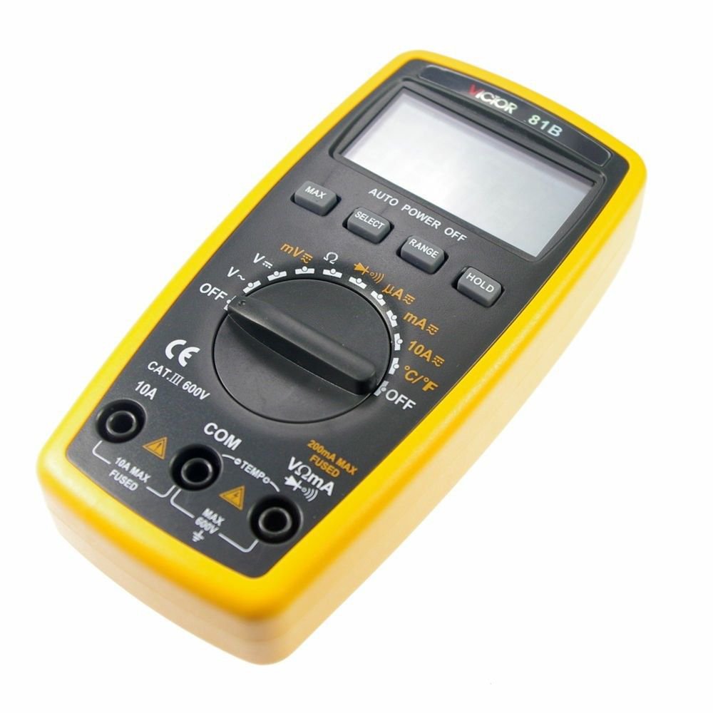 LCD Display Ohmmeter AC DC Testing VICTOR 81B 3 1/2 Digital Multimeter