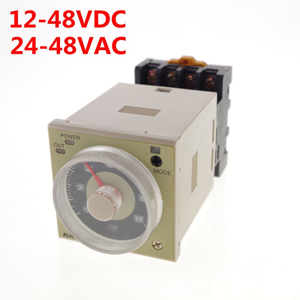 12-48VDC/24-48VAC Time Delay Multi-functional Timer H3CR-A DPDT 11Pins &Socket