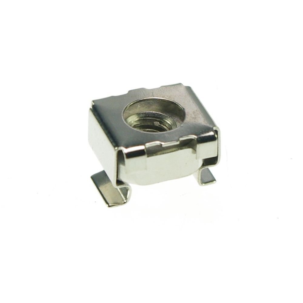 (25) Metric Steel M5 Retainer Cage Clip On Square Nuts Freeship to Worldwide