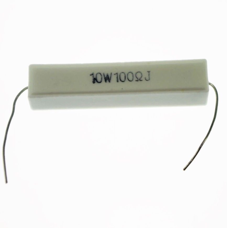 5pcs Ceramic Cement Power Resistor 10W Watt 100 Ohm 5%
