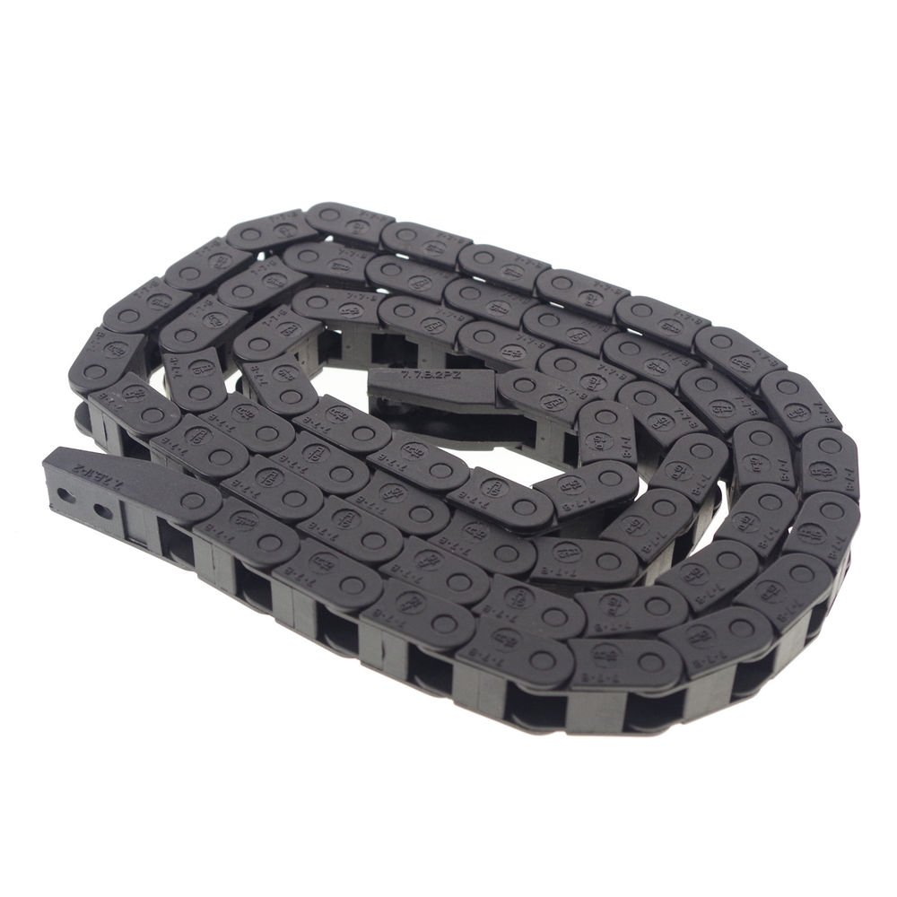 1m(3.28ft) 7 x 7 mm Cable drag Chain Radius 15mm Wire Carrier 7*7 With End Fits
