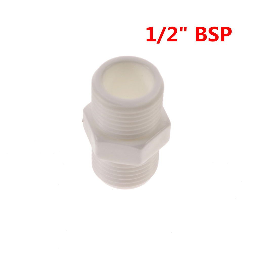 5pcs 1/2" Male BSPP Straight Solar fitting Plastic Connector