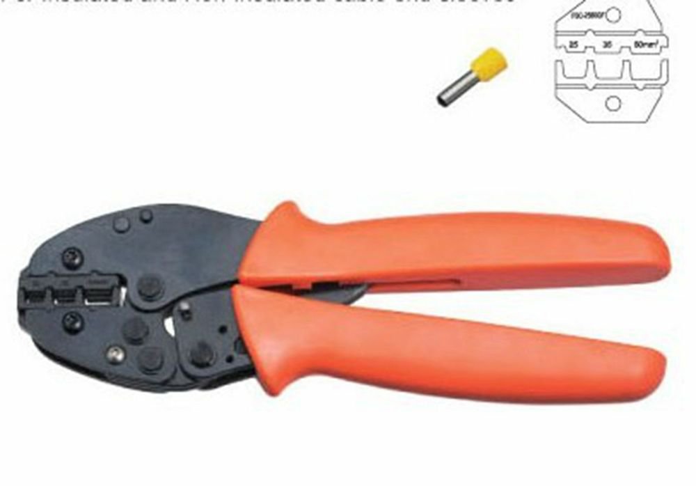 Cable End-sleeves Wire Crimping Plier Crimper 25,35,50mm2 AWG 4-1