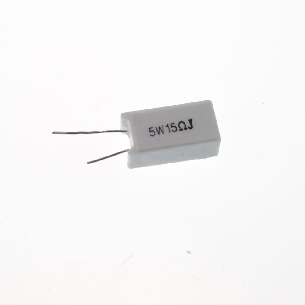 10 Pcs 5W Watt Ceramic Cement Power Resistor 15 Ohm 5%