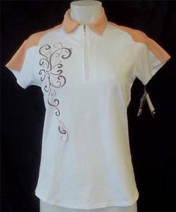 New Jofit Small 4 6 White Sports Golf Short Sleeve Shirt Activewear