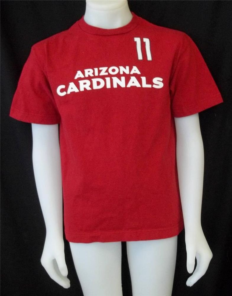 Reebok Youth Large 14 16 Red Football AZ Cardinals Larry Fitzgerald SS T Shirt