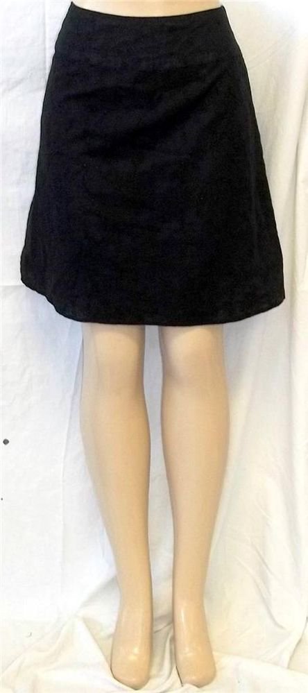 Richard Malcolm Sport 6 Small Black Eyelet Lace A Line Knee Length Lined Skirt