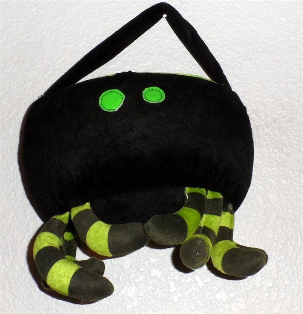 Halloween Candy Tote Bag Tom's International Toys (HK) Black Fur Lime Spider