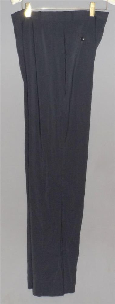 Boss Hugo Boss 8 Medium Navy Blue Rayon Wool Blend Italy Career Dress Pants